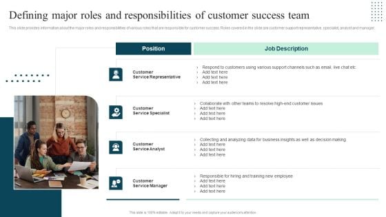 Client Success Playbook Defining Major Roles And Responsibilities Of Customer Mockup PDF