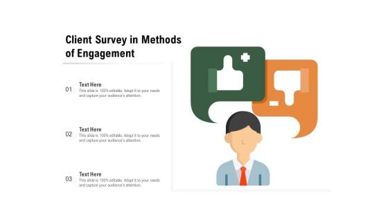 Client Survey In Methods Of Engagement Ppt PowerPoint Presentation Model Deck PDF