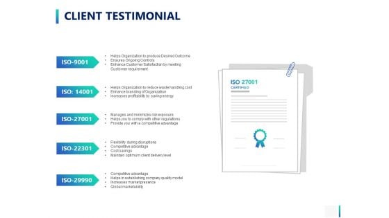 Client Testimonial Ppt PowerPoint Presentation Example File