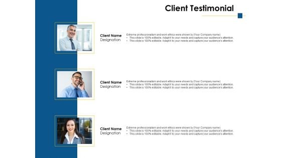 Client Testimonial Ppt PowerPoint Presentation Ideas Professional