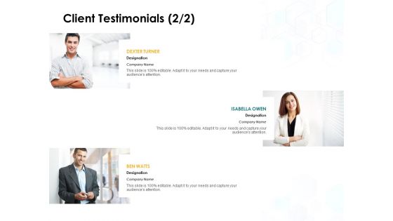 Client Testimonials Communication Ppt PowerPoint Presentation File Templates