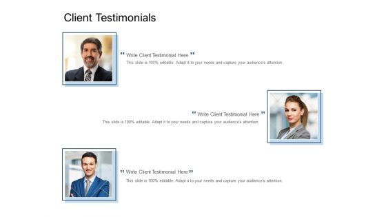 Client Testimonials Communications Ppt PowerPoint Presentation Slides Objects