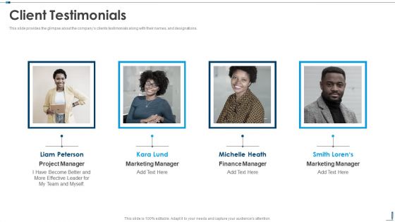 Client Testimonials Edutech Investor Capital Raising Pitch Deck Topics PDF Client Testimonials Edutech Investor Capital Raising Pitch Deck Topics PDF