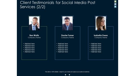 Client Testimonials For Social Media Post Services Teamwork Ppt PowerPoint Presentation Inspiration Portrait Client Testimonials For Social Media Post Services Teamwork Ppt PowerPoint Presentation Inspiration Portrait