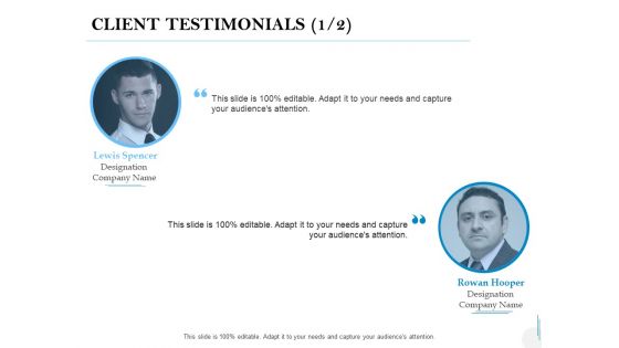 Client Testimonials Introduction Ppt PowerPoint Presentation Show Background
