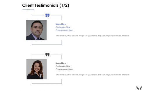 Client Testimonials Introduction Ppt Powerpoint Presentation Show Portfolio