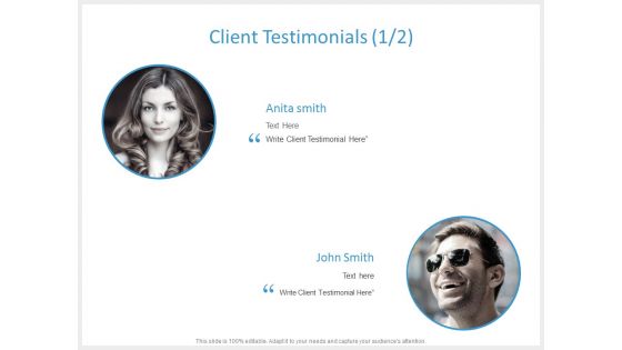 Client Testimonials Introduction Ppt PowerPoint Presentation Show Visual Aids