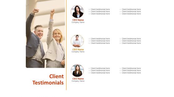 Client Testimonials Management Ppt PowerPoint Presentation Icon Vector