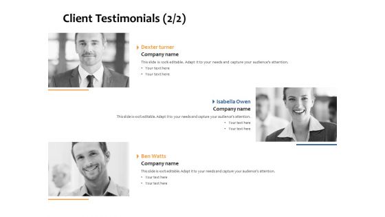 Client Testimonials Planning Ppt PowerPoint Presentation Outline Graphics Design