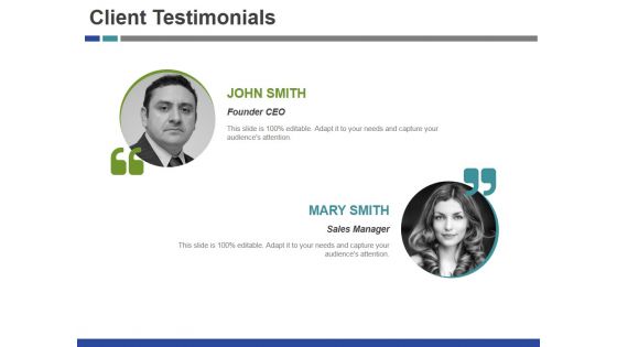 Client Testimonials Ppt PowerPoint Presentation File Visual Aids