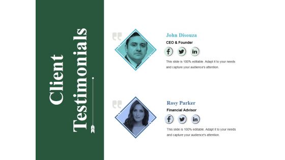 Client Testimonials Ppt PowerPoint Presentation Gallery Gridlines