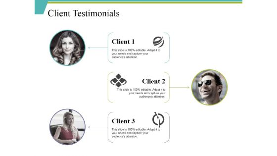 Client Testimonials Ppt PowerPoint Presentation Layouts Show