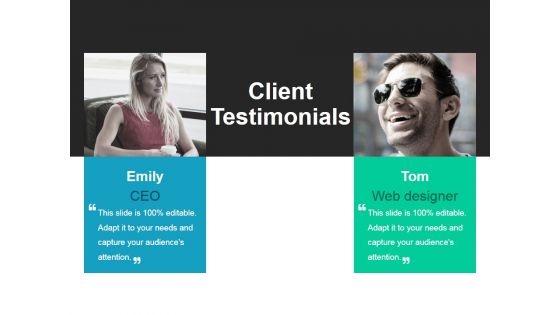 Client Testimonials Ppt PowerPoint Presentation Show Structure