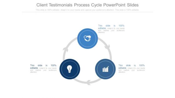 Client Testimonials Process Cycle Powerpoint Slides