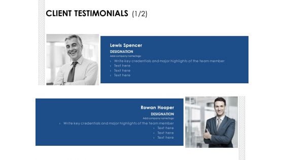 Client Testimonials Team Ppt PowerPoint Presentation Gallery Format