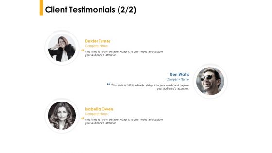 Client Testimonials Teamwork Ppt PowerPoint Presentation Summary Images