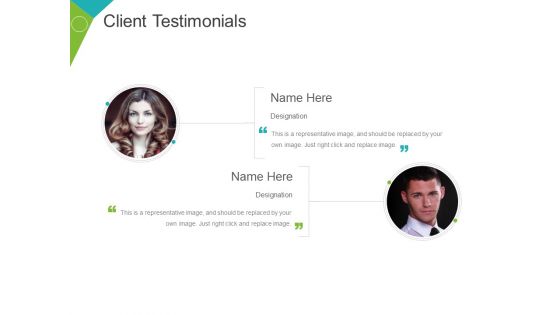 Client Testimonials Template 1 Ppt PowerPoint Presentation Gallery Diagrams