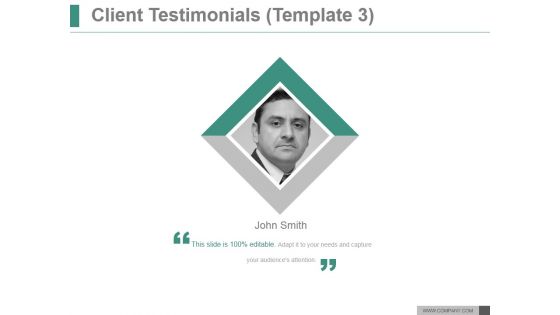 Client Testimonials Template 3 Ppt PowerPoint Presentation Inspiration