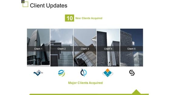 Client Updates Ppt PowerPoint Presentation Gallery Deck