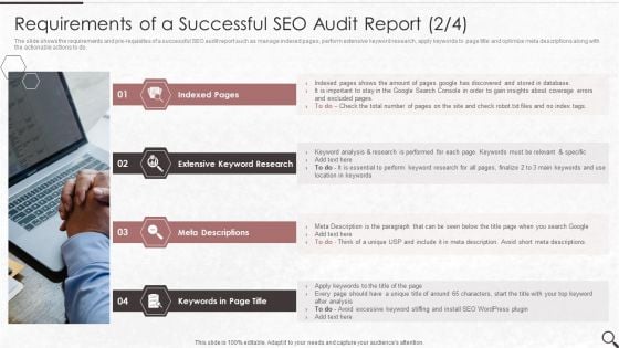 Clients Existing Website Traffic Assessment Requirements Of A Successful SEO Audit Report Inspiration PDF