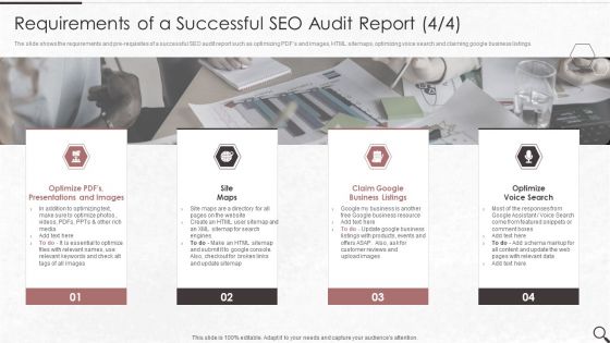Clients Existing Website Traffic Assessment Requirements Of A Successful SEO Audit Report Inspiration PDF