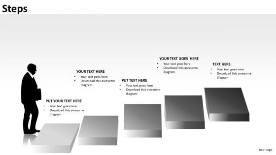 Climbing Steps PowerPoint Slides And Ppt Diagram Templates