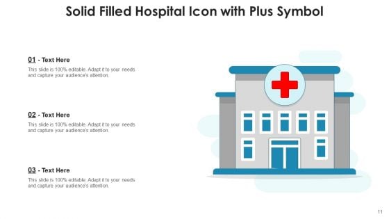 Clinic Icon Medical Square Ppt PowerPoint Presentation Complete Deck With Slides