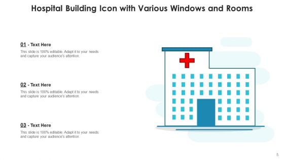 Clinic Icon Medical Square Ppt PowerPoint Presentation Complete Deck With Slides