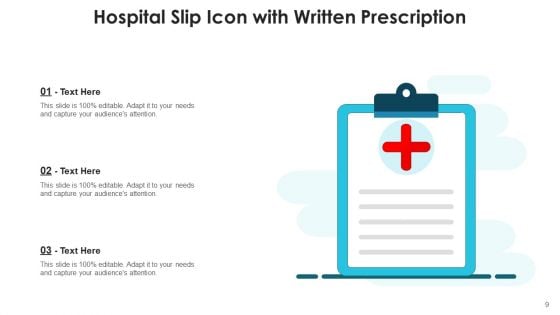 Clinic Icon Medical Square Ppt PowerPoint Presentation Complete Deck With Slides