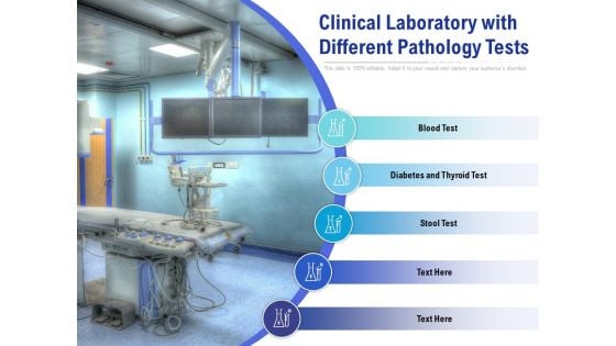 Clinical Laboratory With Different Pathology Tests Ppt PowerPoint Presentation Model Maker PDF