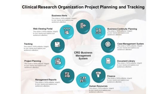 Clinical Research Organization Project Planning And Tracking Ppt PowerPoint Presentation Outline Slides PDF