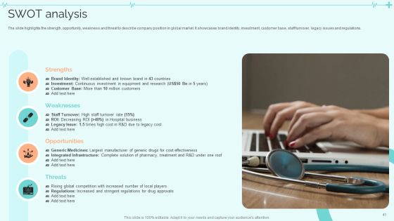 Clinical Services Company Profile Ppt PowerPoint Presentation Complete With Slides Slide41