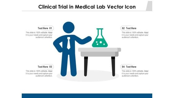 Clinical Trial In Medical Lab Vector Icon Ppt PowerPoint Presentation Ideas Background PDF