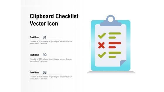 Clipboard Checklist Vector Icon Ppt PowerPoint Presentation Images