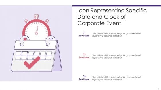 Clock Icon Ppt PowerPoint Presentation Complete Deck With Slides