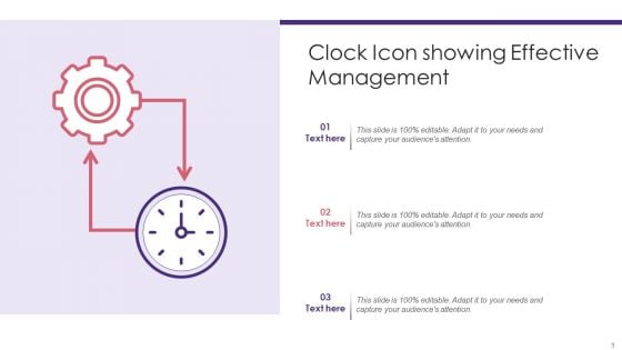 Clock Icon Ppt PowerPoint Presentation Complete Deck With Slides