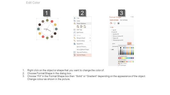 Clock Infographic For Business Process Management Powerpoint Template Slide02
