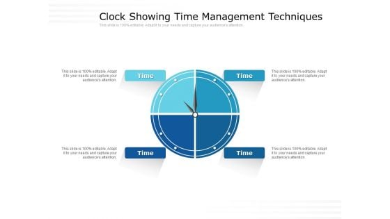 Clock Showing Time Management Techniques Ppt Powerpoint Presentation Show Outline