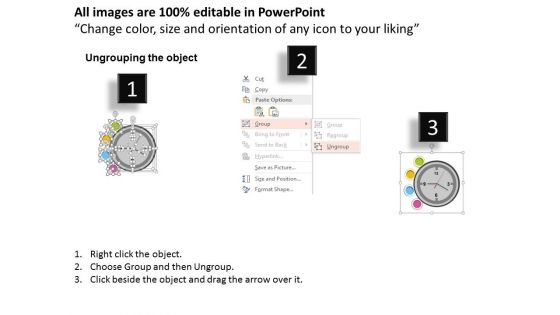 Clock With Icons For Probabilities Statistics Powerpoint Template