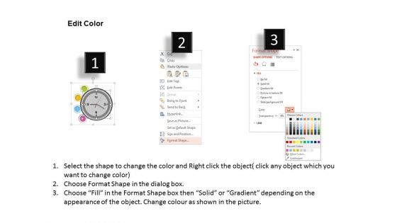 Clock With Icons For Probabilities Statistics Powerpoint Template