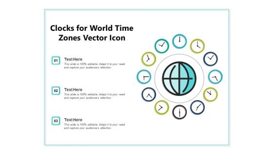 Clocks For World Time Zones Vector Icon Ppt PowerPoint Presentation File Good PDF