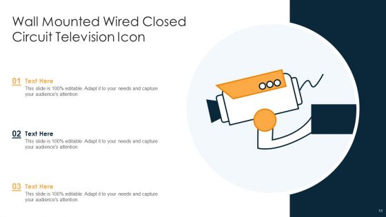 Closed Circuit Television Icon Ppt PowerPoint Presentation Complete With Slides