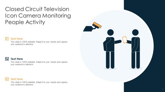 Closed Circuit Television Icon Ppt PowerPoint Presentation Complete With Slides