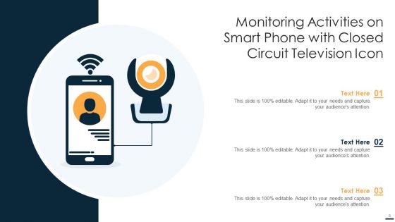 Closed Circuit Television Icon Ppt PowerPoint Presentation Complete With Slides