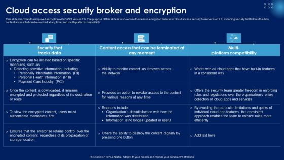 Cloud Access Security Broker And Encryption Ppt PowerPoint Presentation File Example PDF Cloud Access Security Broker And Encryption Ppt PowerPoint Presentation File Example PDF