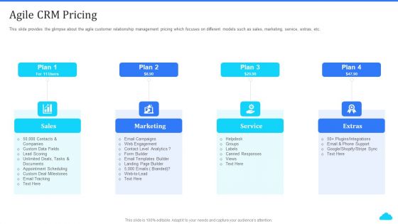 Cloud Based CRM Tools Agile CRM Pricing Ppt Inspiration Shapes PDF