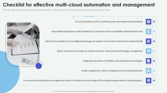 Cloud Based Computing Analysis Checklist For Effective Multi Cloud Automation Inspiration PDF