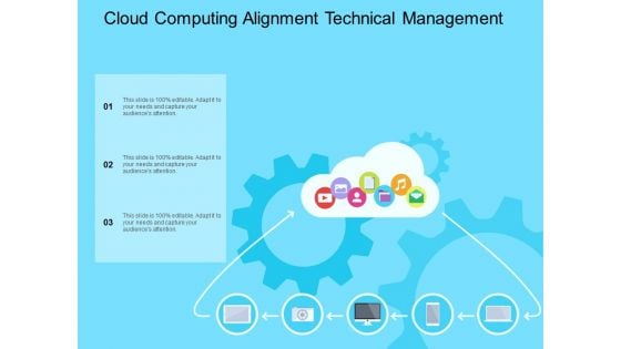 Cloud Computing Alignment Technical Management Ppt Powerpoint Presentation Visual Aids Background Images