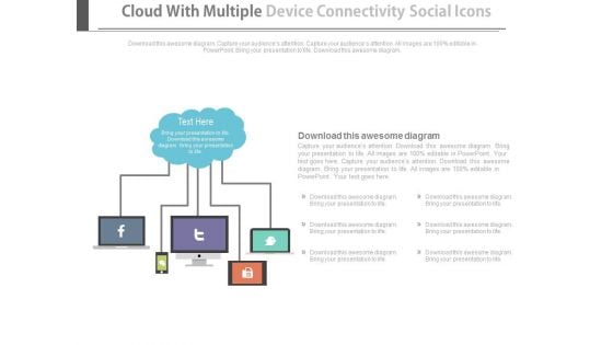 Cloud Computing And Social Networks Powerpoint Template