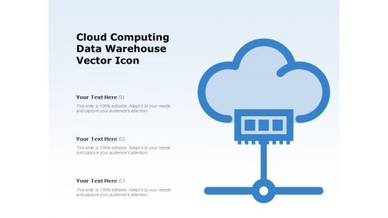 Cloud Computing Data Warehouse Vector Icon Ppt PowerPoint Presentation File Background PDF